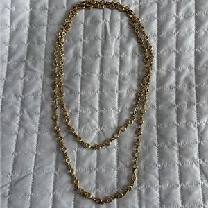 J.Crew Gold Circle Necklace